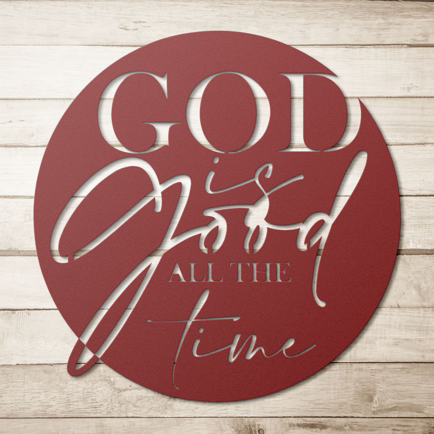 God_is_Good_metal_sign_Red_Simple_Wood_BKGD_Mockup.png