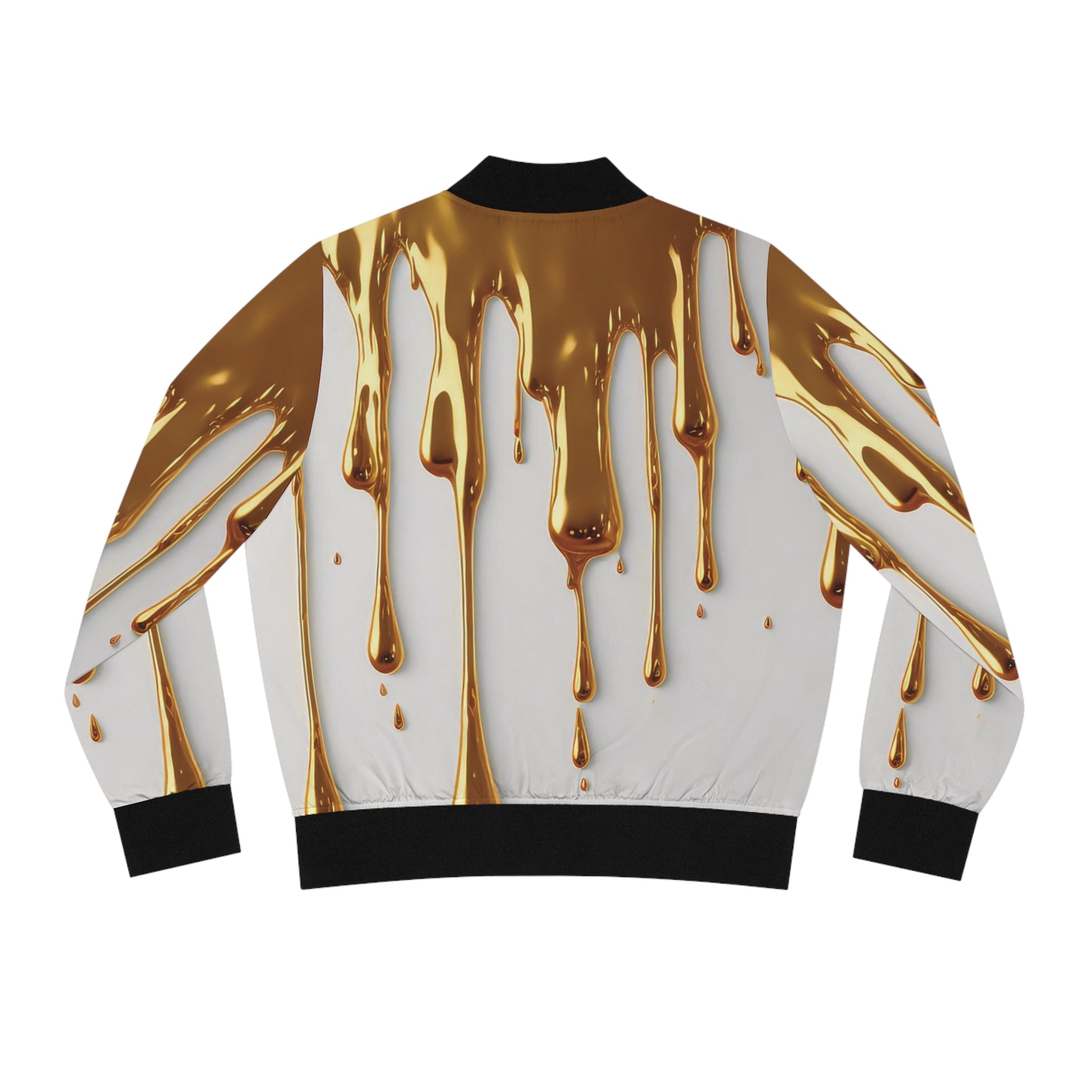 Gold Drip Fashion Women's Bomber Jacket