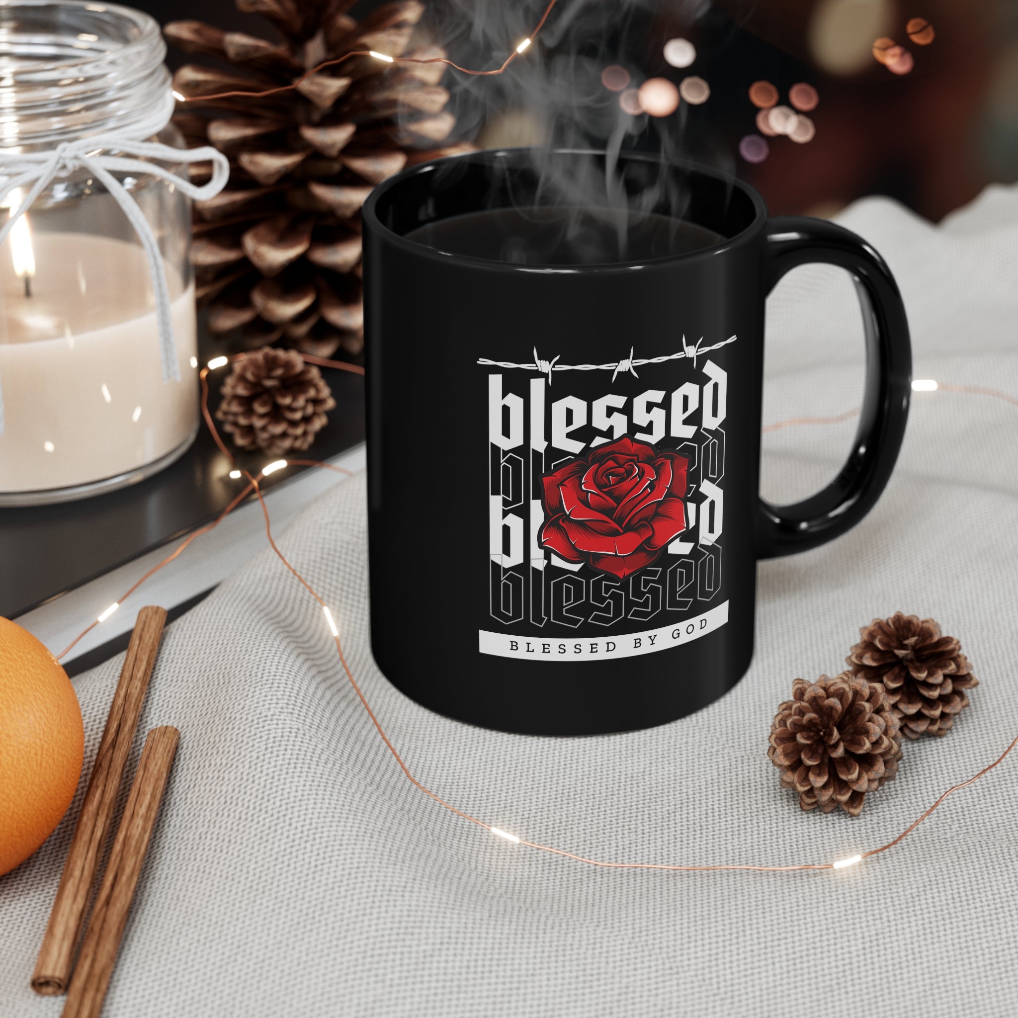 Blessed 11oz Black Mug