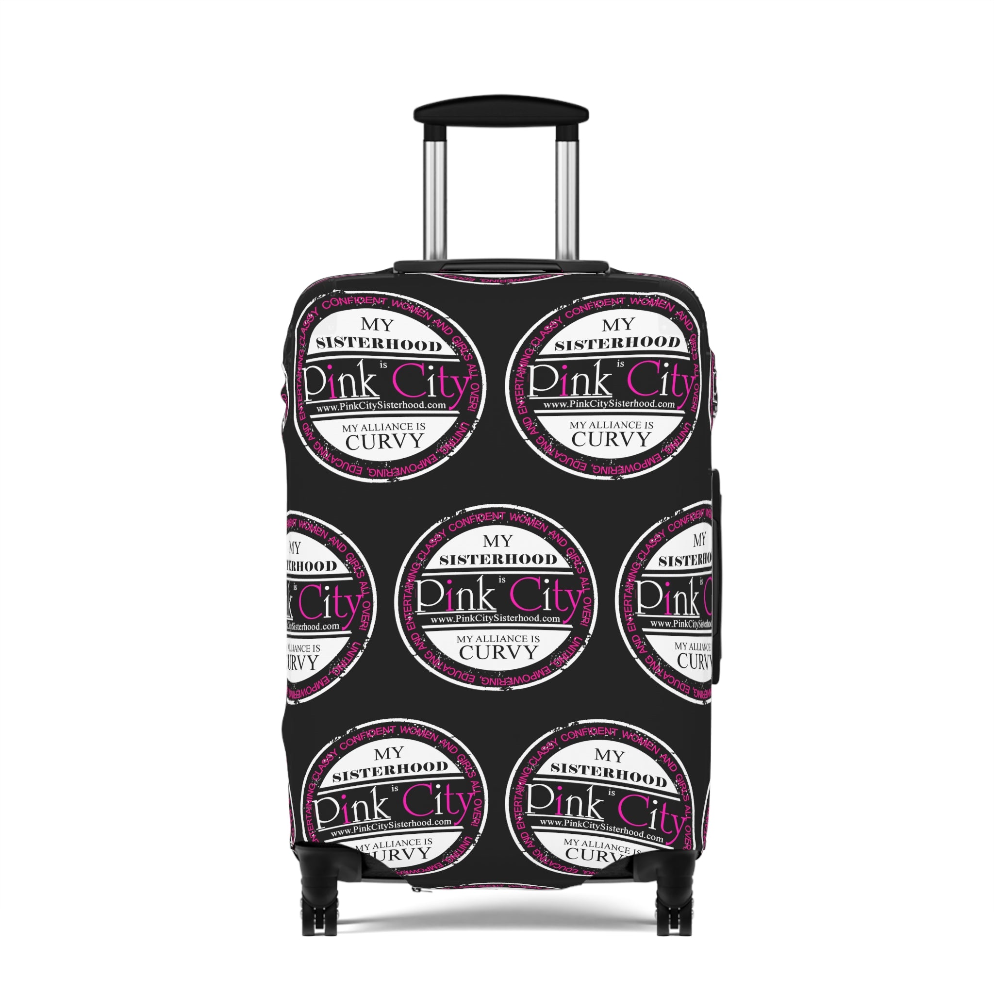 My Sisterhood is Pink City, My Alliance is Curvy Luggage Cover