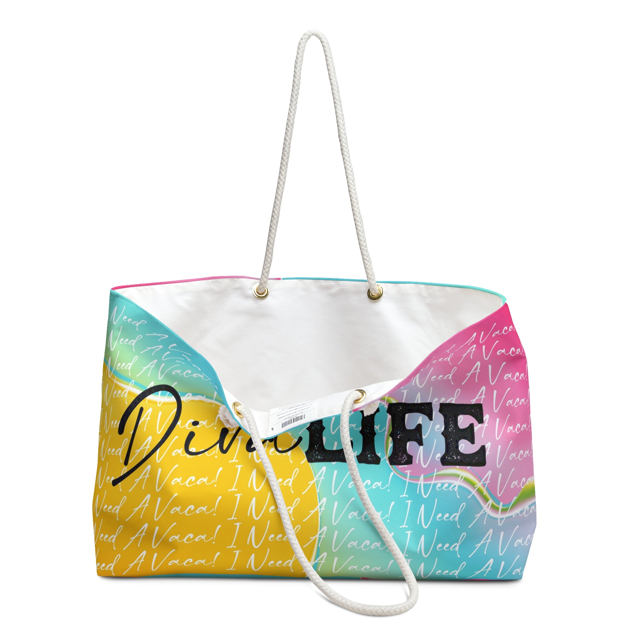 I Need A Vaca DIVA LIFE Beach Bag