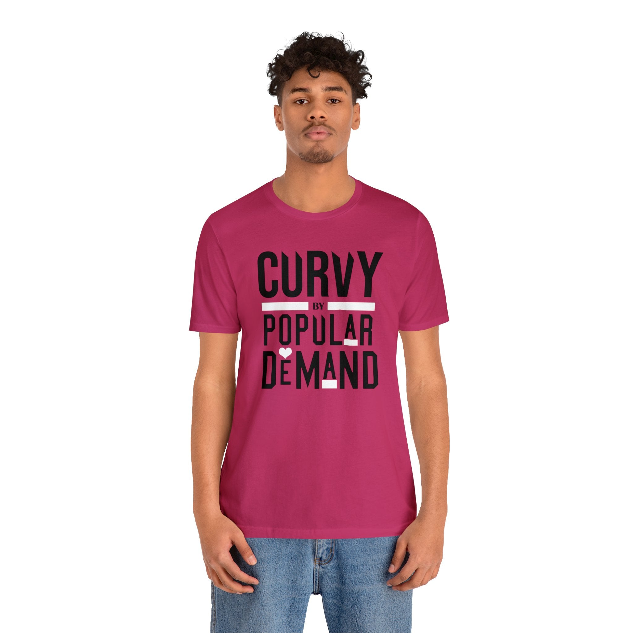 Curvy By Popular Deman Jersey Short Sleeve Tee