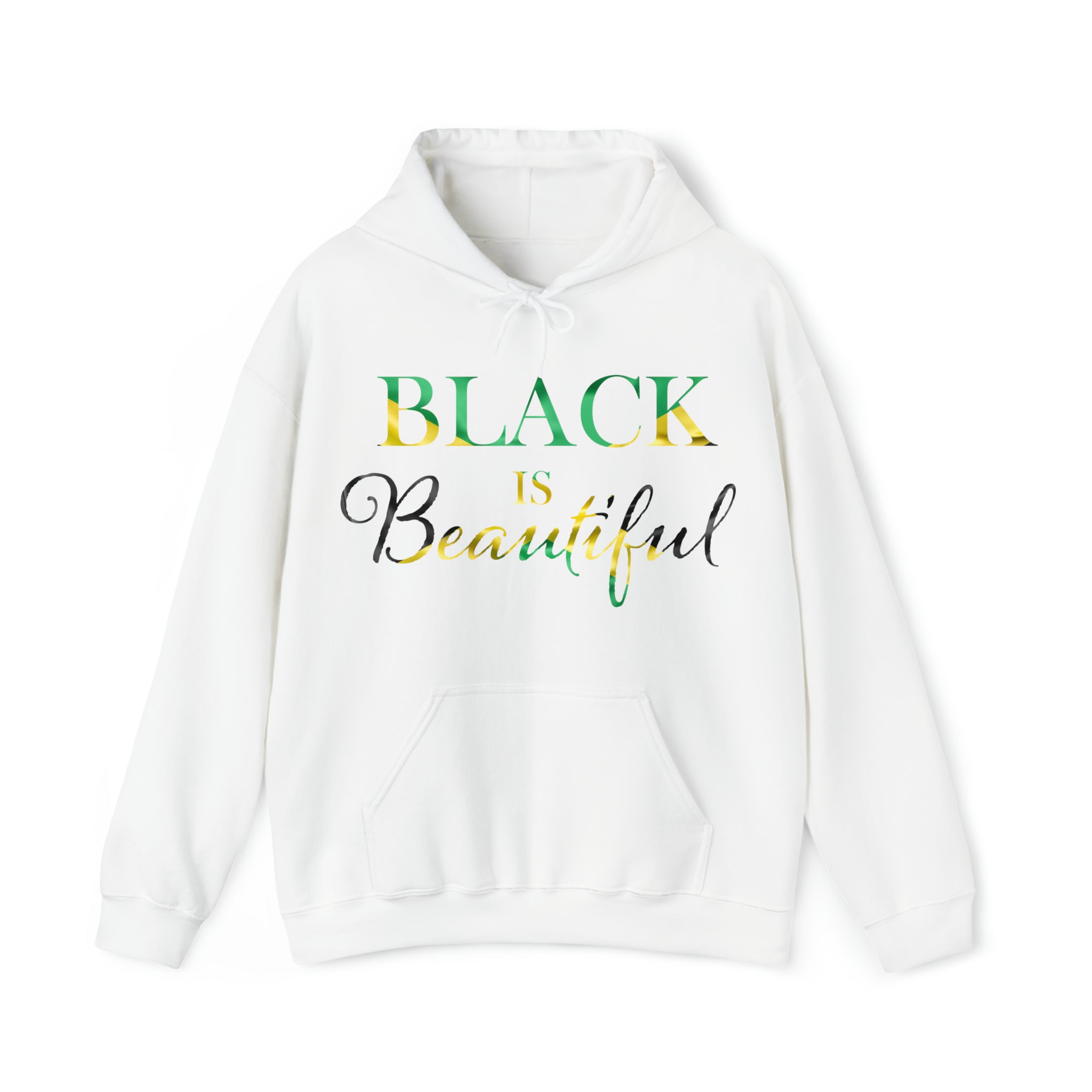 Black Is Beautiful Jamaican Flag Unisex Hoodie