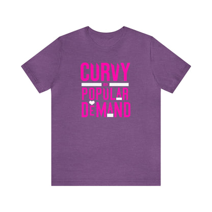 Curvy By Popular Deman Jersey Short Sleeve Tee