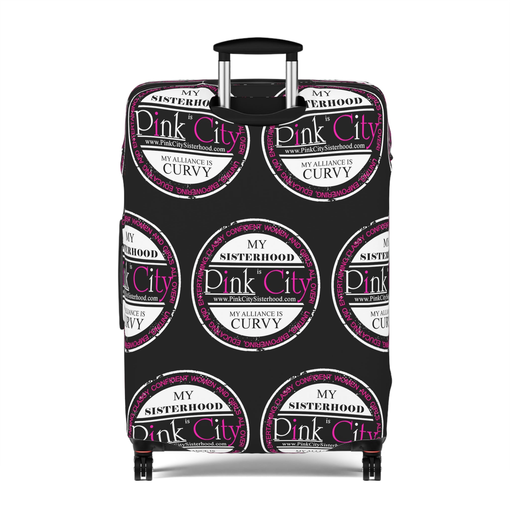 My Sisterhood is Pink City, My Alliance is Curvy Luggage Cover