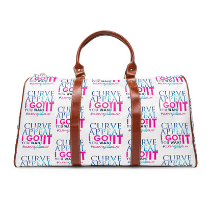 Waterproof Curve Appeal Travel Bag White