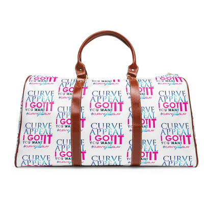Waterproof Curve Appeal Travel Bag White