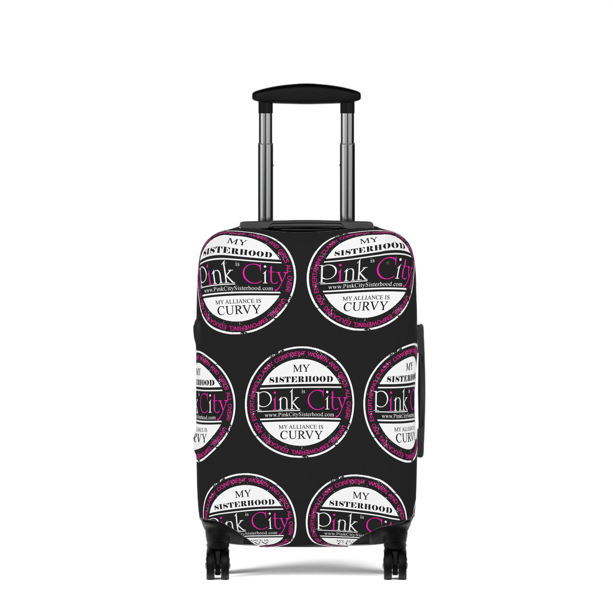 My Sisterhood is Pink City, My Alliance is Curvy Luggage Cover