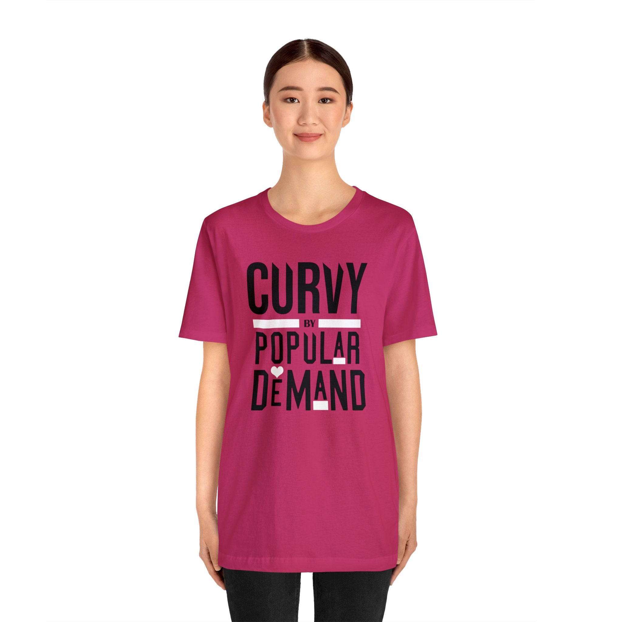 Curvy By Popular Deman Jersey Short Sleeve Tee