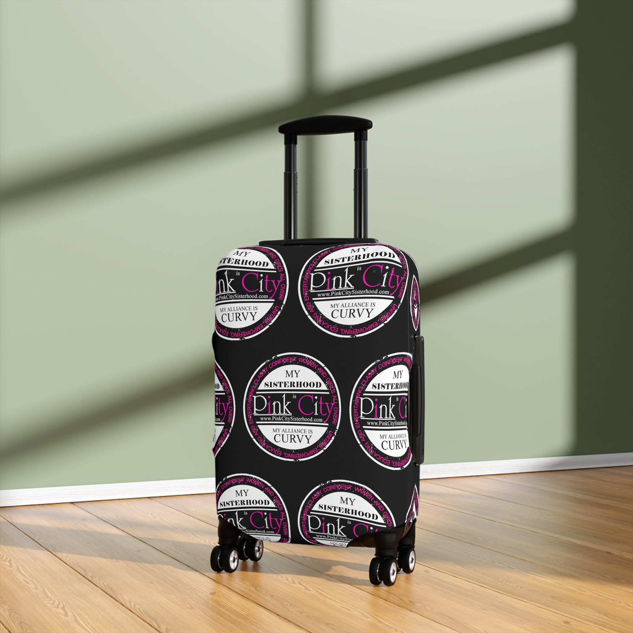 My Sisterhood is Pink City, My Alliance is Curvy Luggage Cover