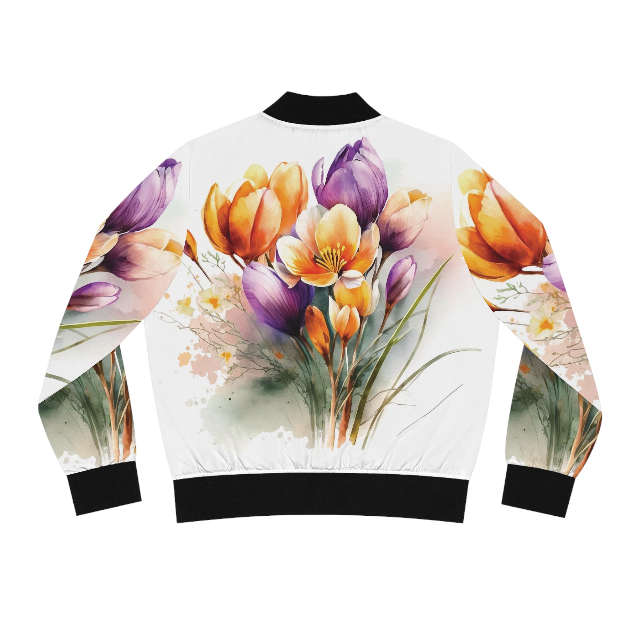 Pretty Floral Women's Bomber Jacket