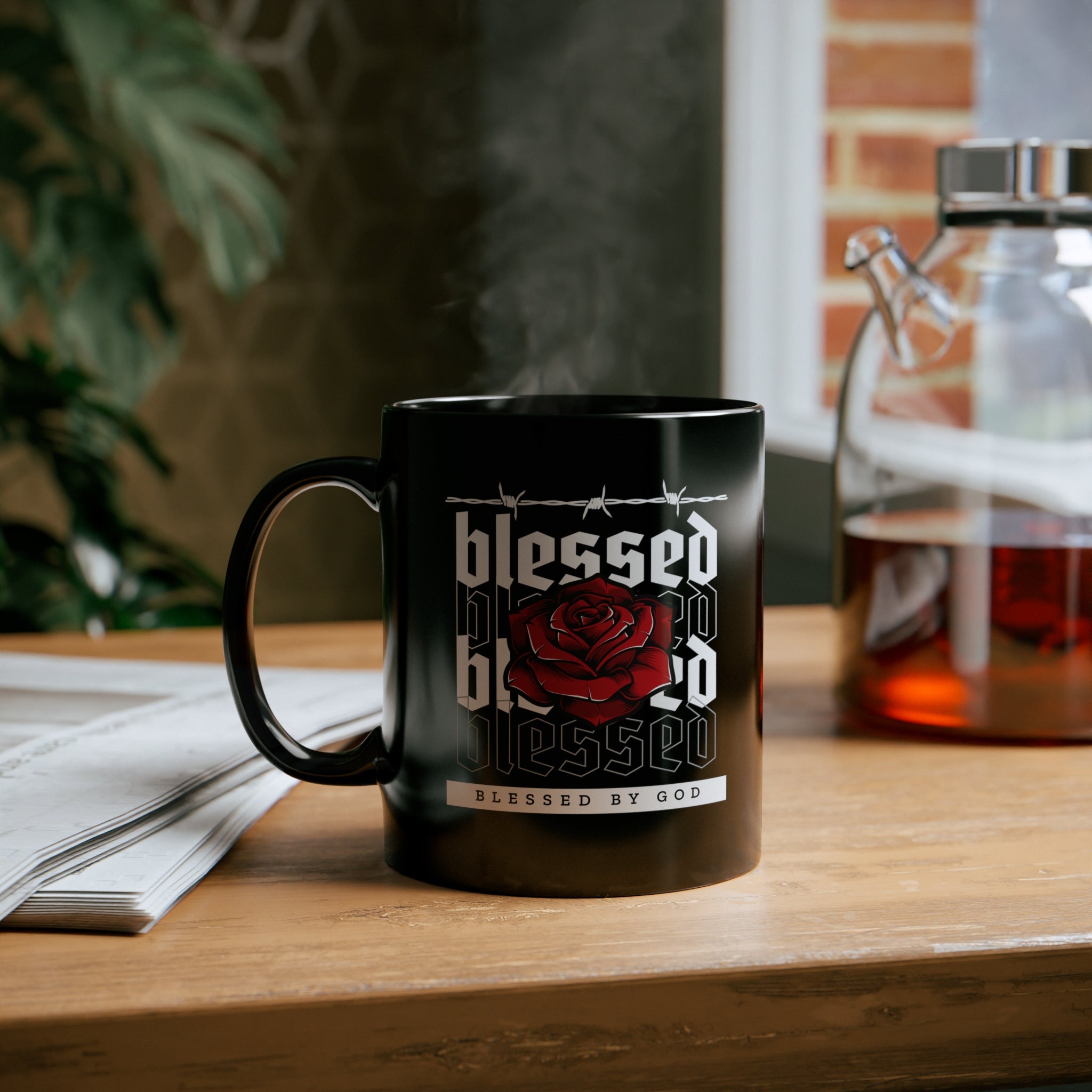 Blessed 11oz Black Mug