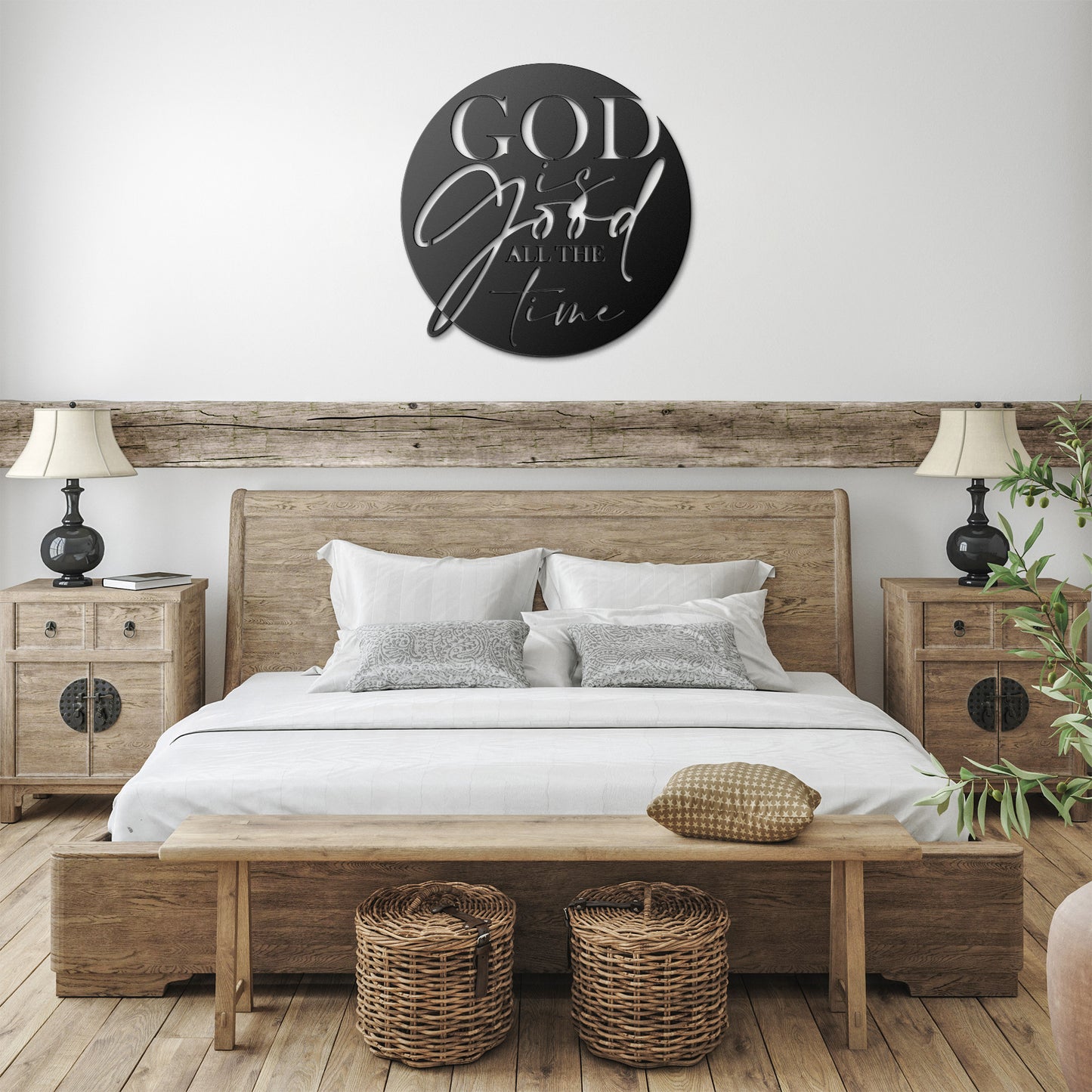 God is Good All The Time DIE-CUT METAL SIGN