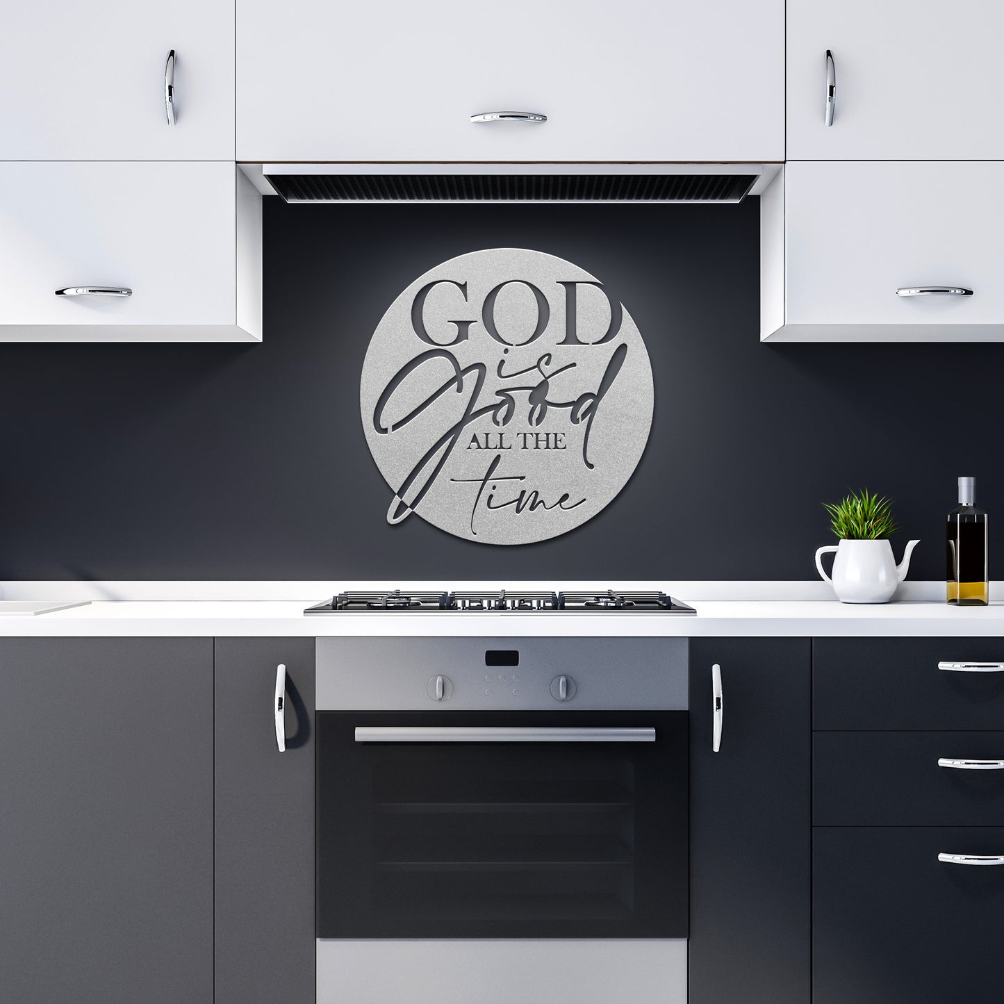 God is Good All The Time DIE-CUT METAL SIGN