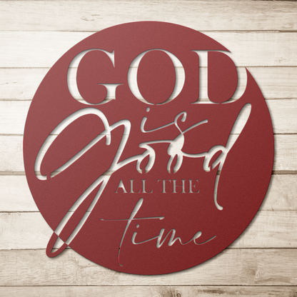 God_is_Good_metal_sign_Red_Simple_Wood_BKGD_Mockup.png